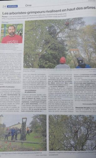Articles de journal arboristes-grimpeurs